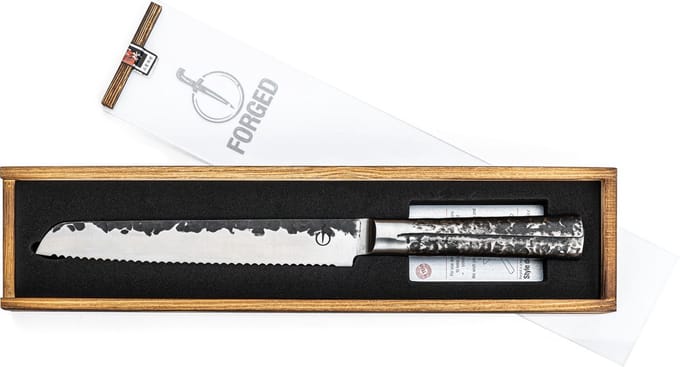 Forged Intense Broodmes 20cm - RVS - In Houten Giftbox