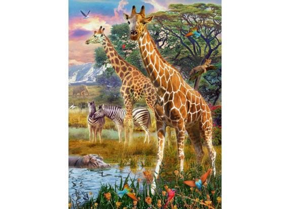 Ravensburger puzzel Kleurrijke savanne - Legpuzzel - 150 stukjes
