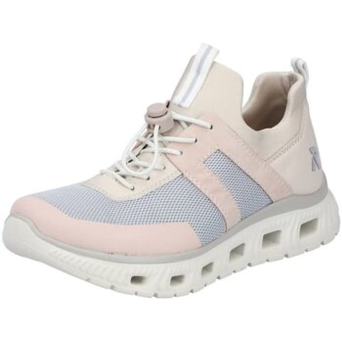 Rieker Dames Sneaker Low Sneaker Casual Comfortabel Memory-Foam M6061-91 Rose