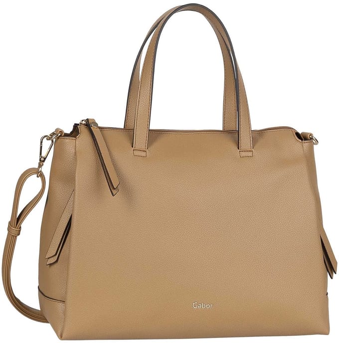 Gabor schoudertas Jenny Zip Shopper Camel Lichtbruin
