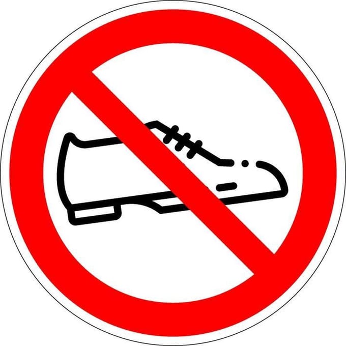 Schoenen uit bordje, kunststof 200 mm