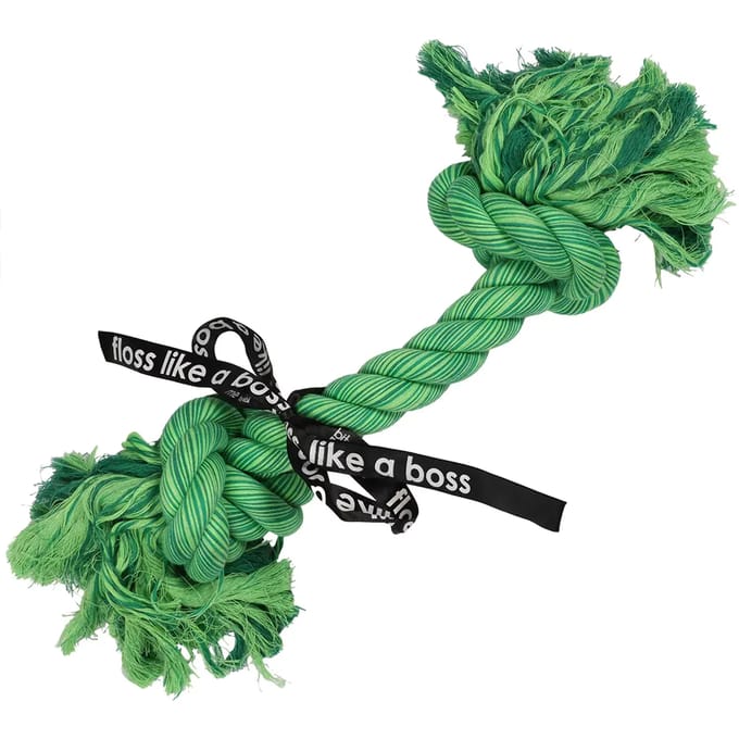 2 knopen touw voor hond Ebi Do you even floss dawg