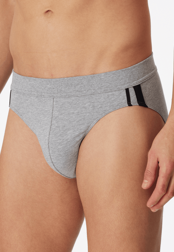Schiesser 3 PACK Rio Slip 95/5 Stretch - Heren Onderbroek - grijs