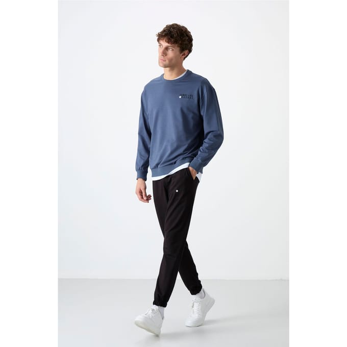 Heren Oversized Sweatshirt en Broeken Set