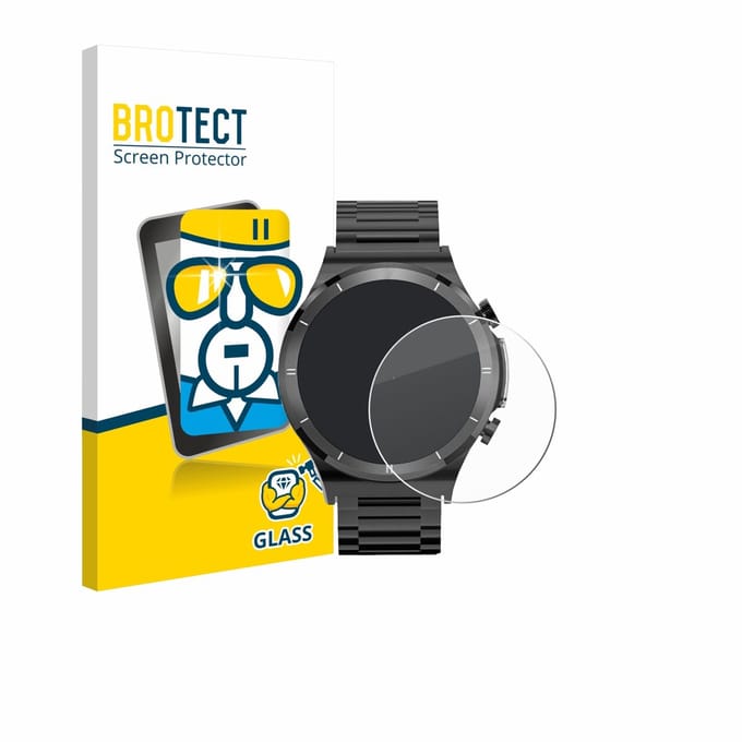 BROTECT - Glas Screenprotector voor FANTTIK Smartwatch 1.39" - Gehard Beschermglas 9H