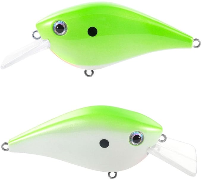 River7 The Dude Two Tone Crankbait Green Lightning 6.5cm Green Lightning