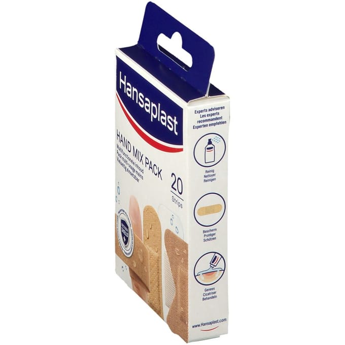 Hansaplast Hand Mix Pack Pleisters - Wondpleisters - Wondverzorging - 20 Stuks