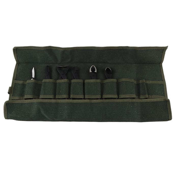 6 stuks Bonsai Tuinplant Scharen Snoeien Knip Multifunctioneel Gereedschap Set met Opbergtas black