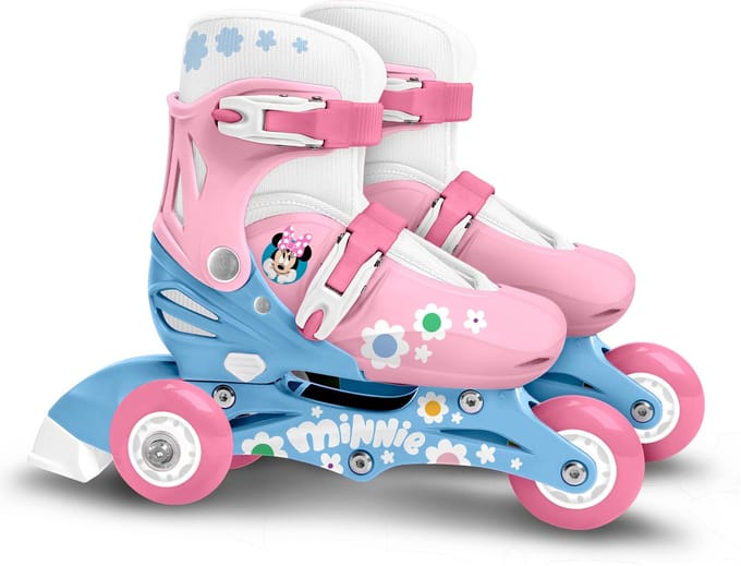 Verstelbare 3-Wiel Rollers Disney Minnie (Maat 27-30)