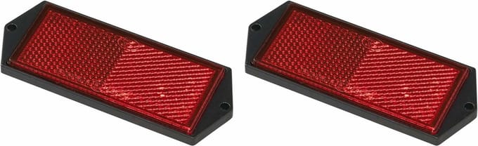 ProPlus Reflector - set 2x - rood - schroefbevestiging - 104 x 40 mm