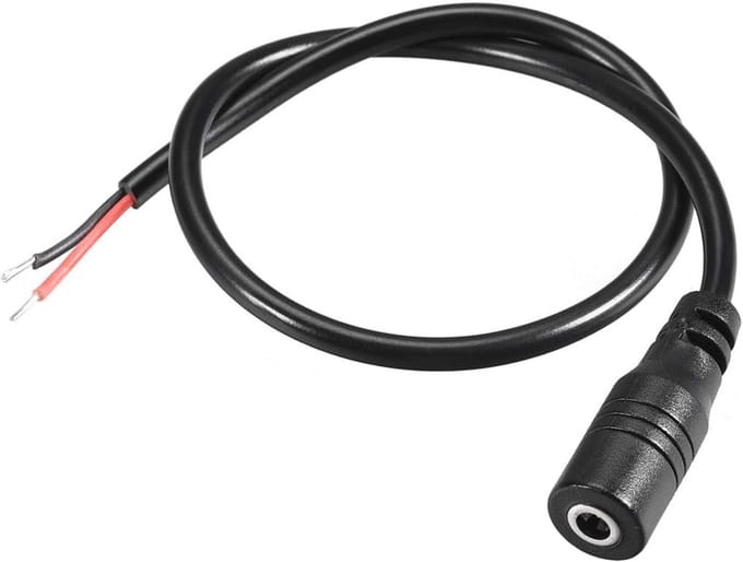 3 Stuks DC Stroom Kabel 3.5mm x 1.35mm Barrel Connector Pigtail Kabel