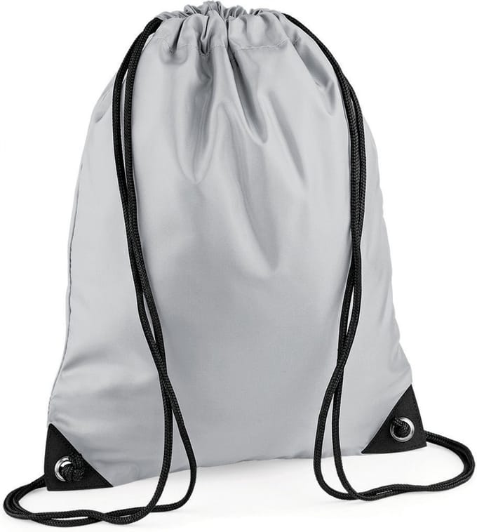 Premium Gymsac Sporttas BagBase - 11 Liter Light Grey