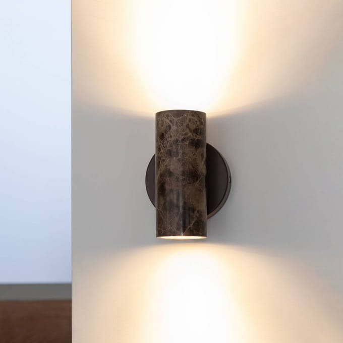 it's about RoMi Wandlamp Tivoli - Bruin - 10x12x17cm - Binnen Modern