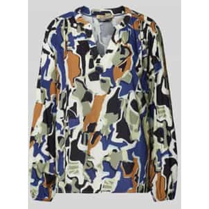 Blouseshirt met V-hals