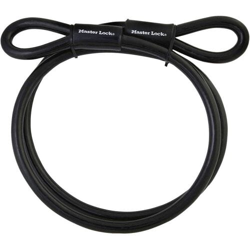 MasterLock Staalkabel met Lussen 3m x Ø10mm Zwart Vinyl