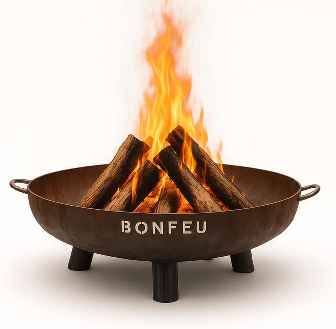 Vuurschaal 100 cm - Outdoor Brazier Grill voor Buiten - Cortenstaal - Perfect voor Ontspannen Avonden