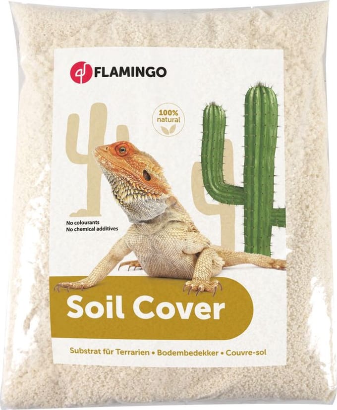 Flamingo terrariumzand caviar wit - 4kg