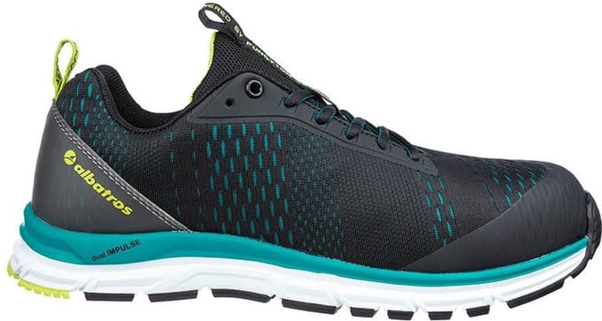 Albatros AER55 IMPULSE BLACK BLUE LOW S1P ESD HRO SRA 647500241000036 Veiligheidsschoenen S1 Schoenmaat (EU): 36 Zwart/blauw 1 paar