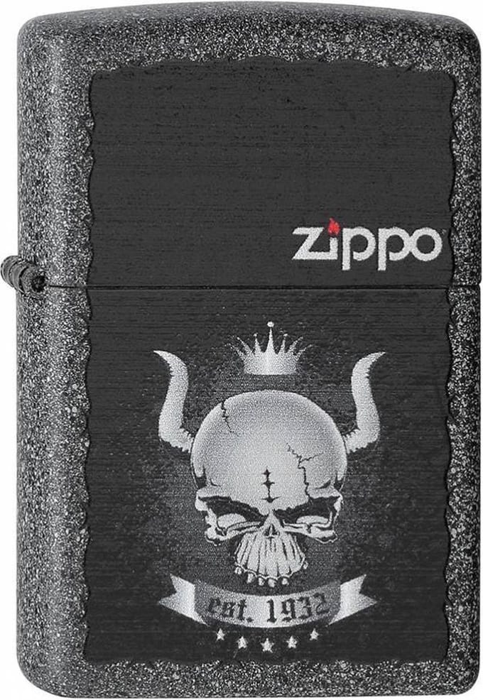 Zippo aansteker Skull Crown
