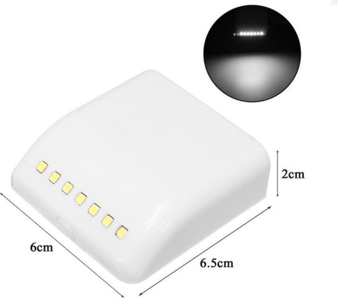 Kledingkast lamp - nachtverlichting - 7leds - wit