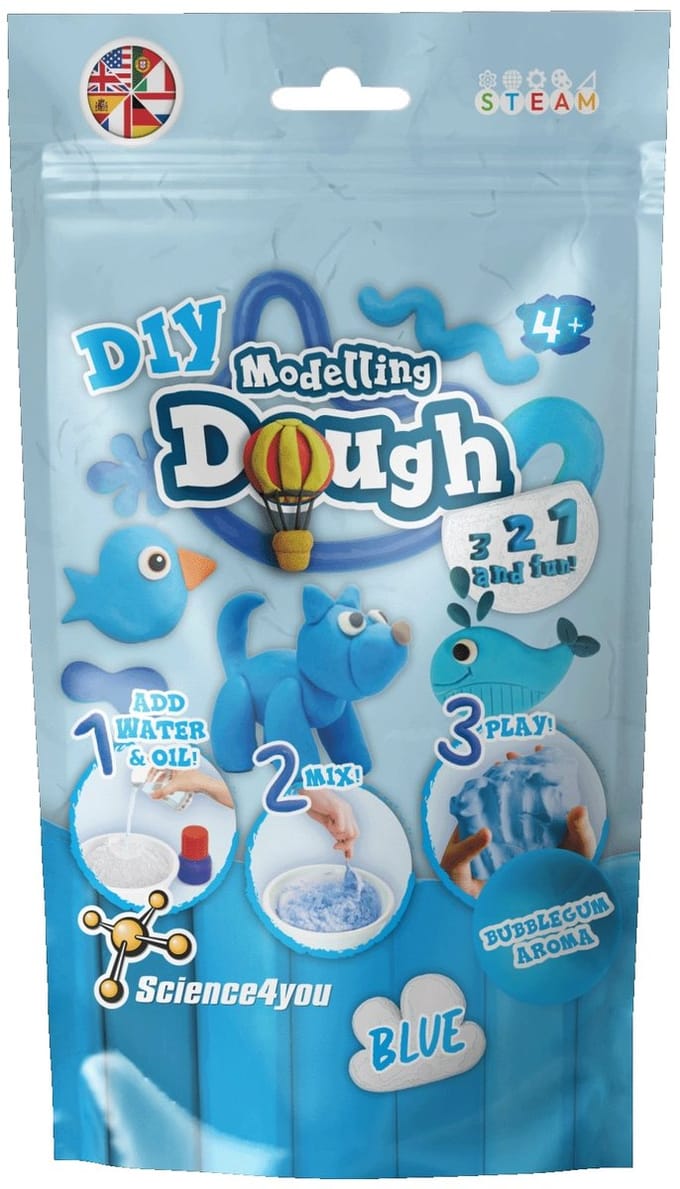 Science4You klei blauw DIY - creatieve speelset voor kinderen.
