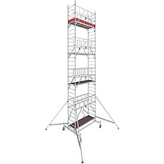 Krause rolsteiger ProTec - aluminium - werkhoogte tot 9,3 m - draagvermogen tot 200 kg/m² - met platform