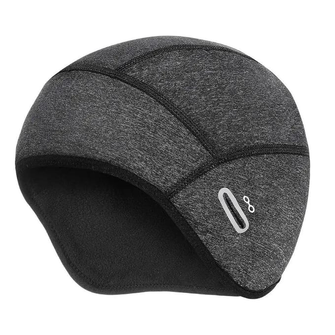 Helmmuts met Brilgaten Winter Thermische Fietsmuts voor Mannen Vrouwen Muts M/L gray