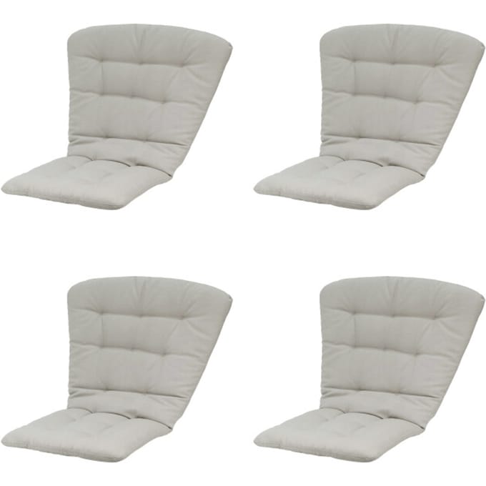 Madison tuintstoelkussen hoge rug napels - 125x82x6cm set van 4