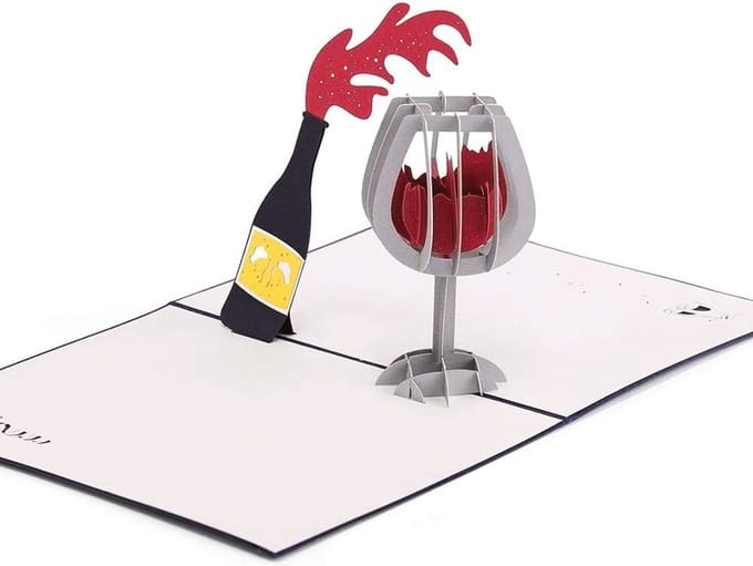 3D Pop-up Wenskaart voor Verjaardag, Jubileum, Afstuderen en Vaderdag