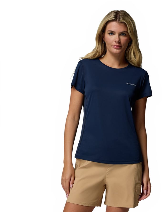 Columbia Zero Rules™ Light Crew T-shirt Met Korte Mouwen Blauw XS Vrouw