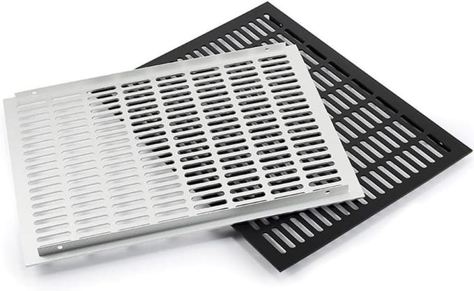 Ventilatierooster - Geperforeerde plaat - Ruimte ventilatie - Aluminiumlegering - 300x300mm - Wit
