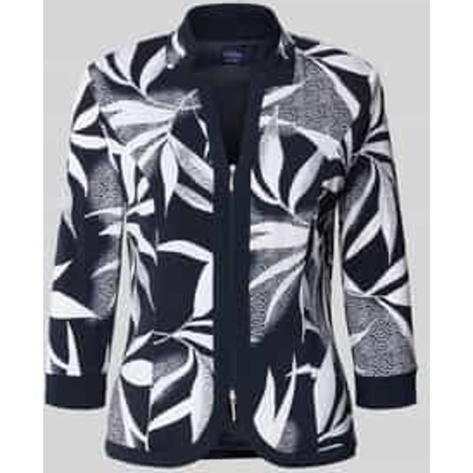 regular fit longblazer met ritssluiting