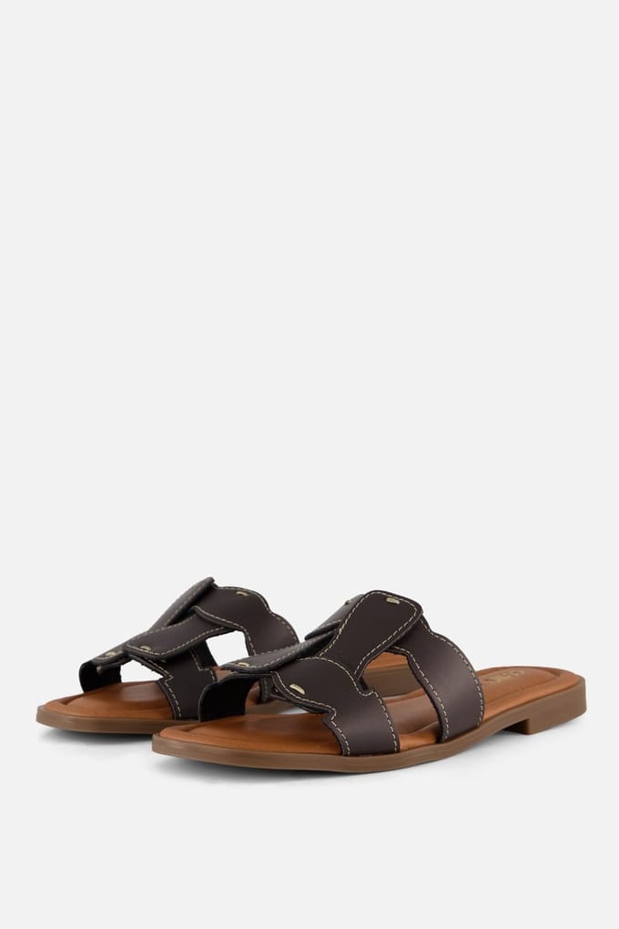 Cellini Cellini Slippers bruin Leer