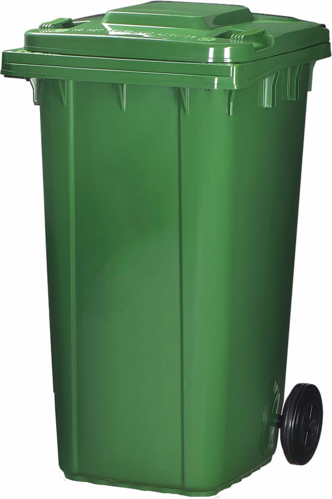 Kliko Kunststof Afvalcontainer - 120 liter - Groen