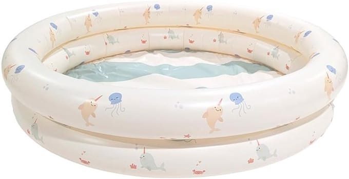 Opblaasbaar babyzwembad 100 cm - Rond, Compact en Veilig voor Kinderen