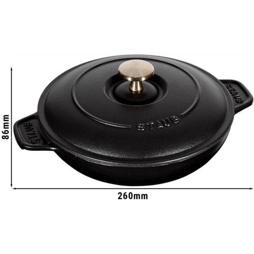 STAUB SPECIALITIES - Bakvorm met deksel - Ø 200mm - Gietijzer - Zwart