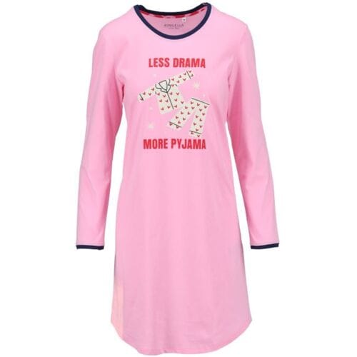 Katoenen dames nachthemd anjer Ringella - Roze - Maat - 46