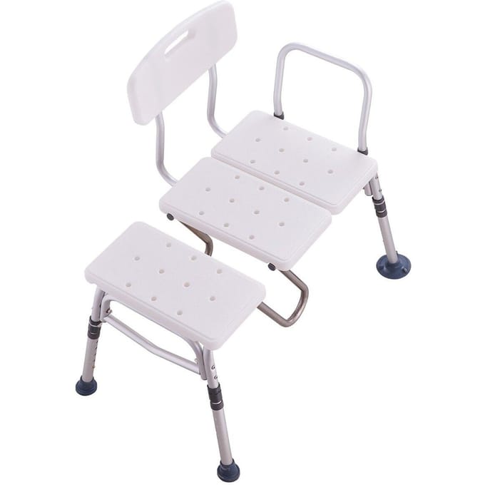 Banc de transfert pour baignoire Siège de douche pour baignoire pour personnes âgées Réglable en hauteur 400 LBS