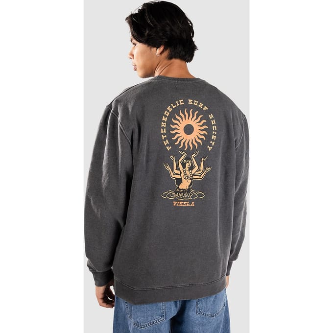 Vissla Hula Hands Crew Fleece Trui grijs