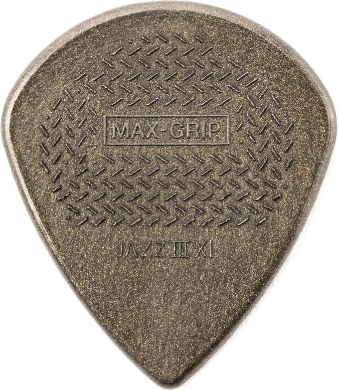 Dunlop 581PXLC Max Grip Jazz III XL Carbon Fiber 1.38mm Plectrum 6-Pack