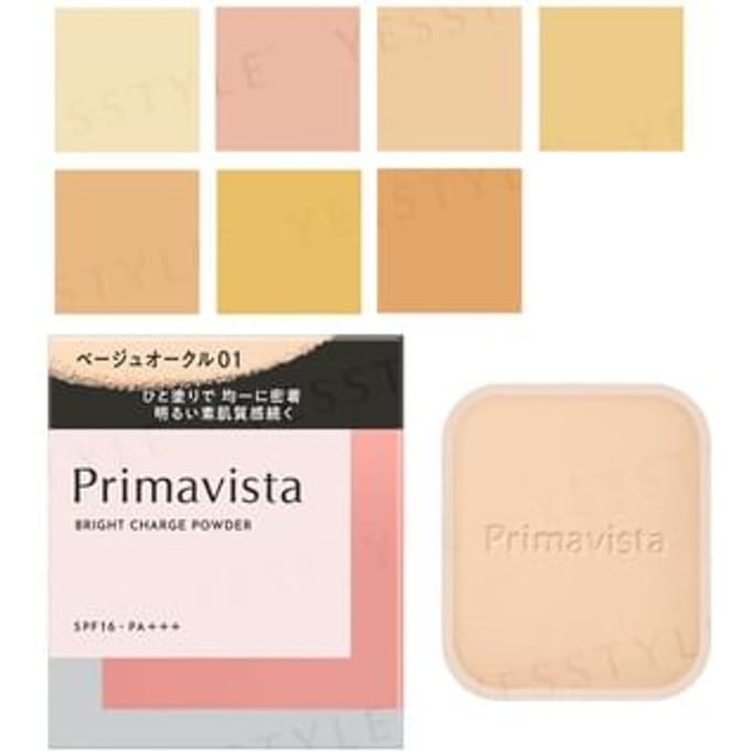 Sofina - Primavista Bright Charge Powder with Sponge SPF 16 PA+++ 07 Ocher Refill