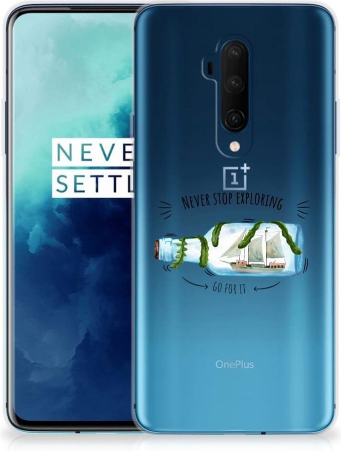 OnePlus 7T Pro Telefoonhoesje met Naam Boho Bottle