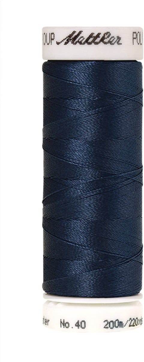 Mettler borduurgaren - Blauw - Nr 3743 - Polysheen - 200 meter