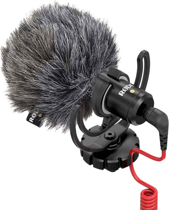 Cameramicrofoon Rode VIDEO MICRO Zendmethode:Kabelgebonden Incl. kabel, Incl. windkap, Flitsschoenmontage