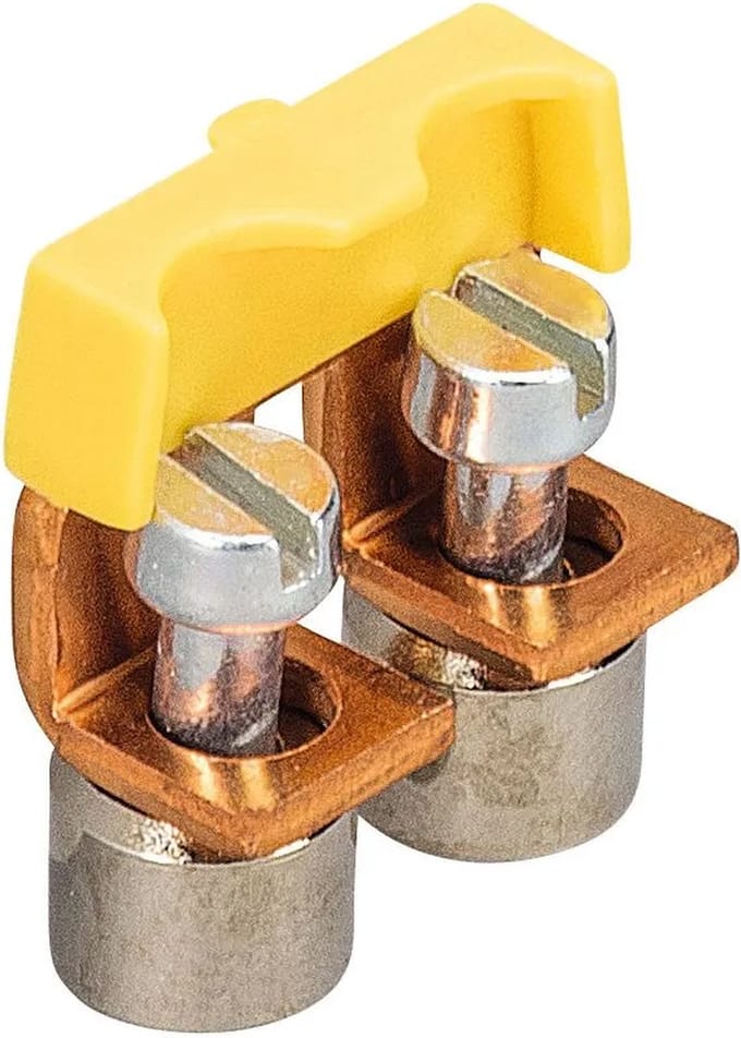 Verbindingsbrug 2-polig - geïsoleerd - 10mm² - Schroef - 32A 230V - Per 1 stuk(s)