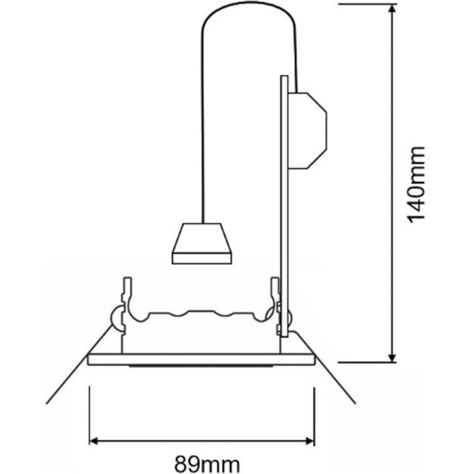 Deko-Light Inbouwring GU10 zonder lamp, chroom