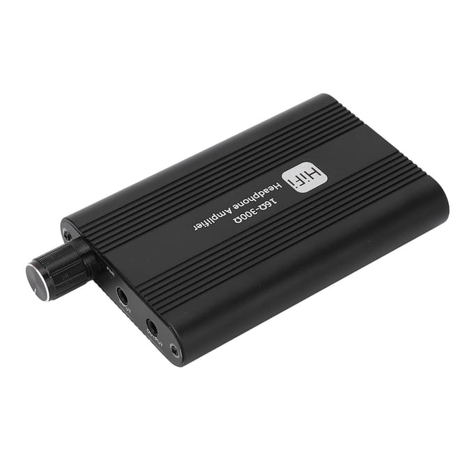 Draagbare HiFi-hoofdtelefoonversterker Volumeregeling Basregeling Oplaadbare 3,5 mm HiFi-oortelefoon