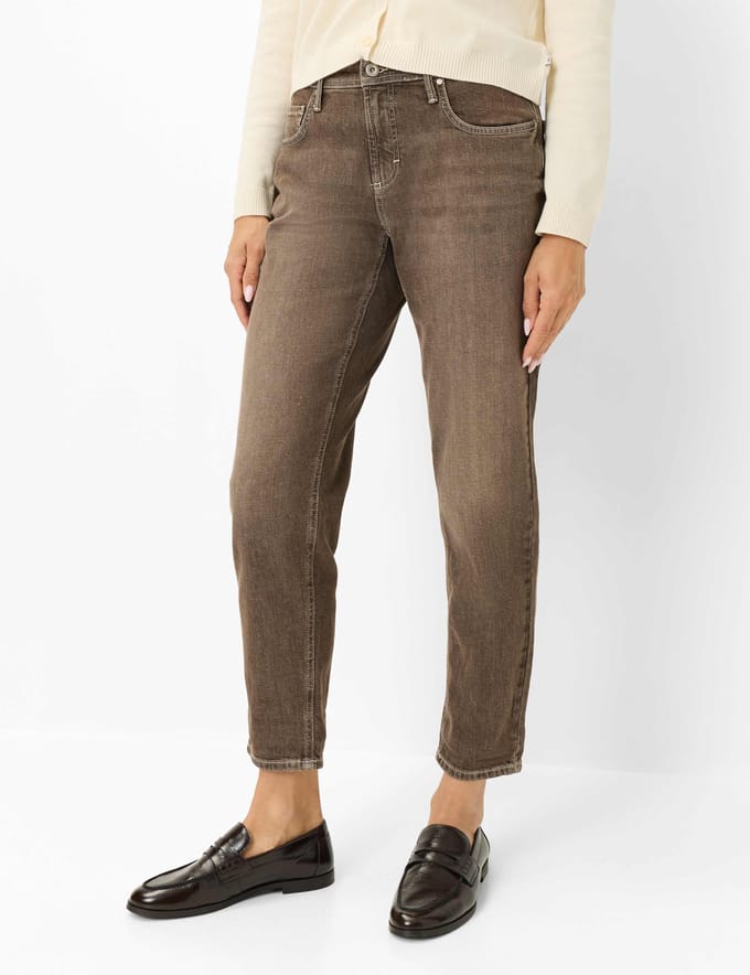 Brax Dames Jeans  Style MILEY S BRUNETTE, denim bruin, maat 46