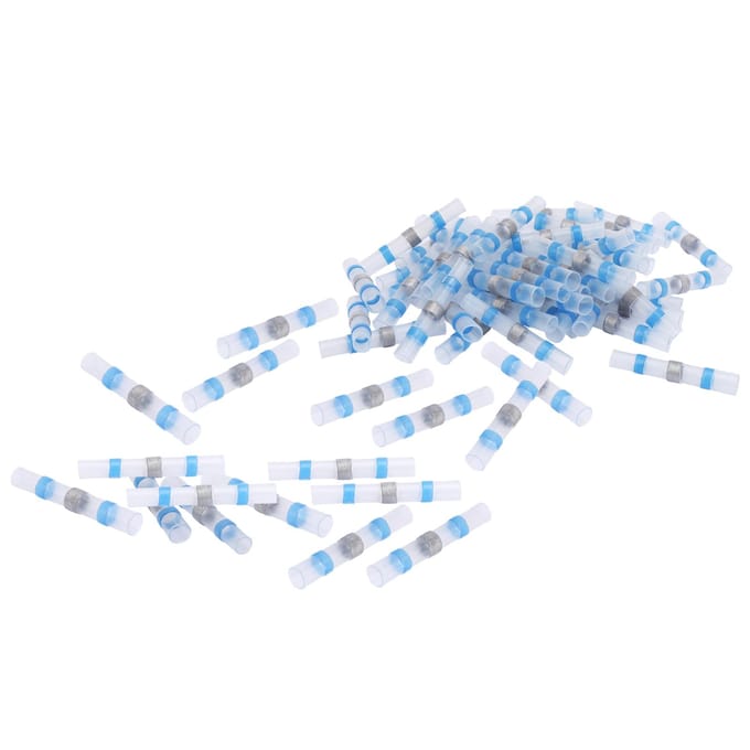 50 stuks SSTS31 Soldeerafdichting Draadverbinders Hulzen Krimpfolie Stootverbinders Blauw