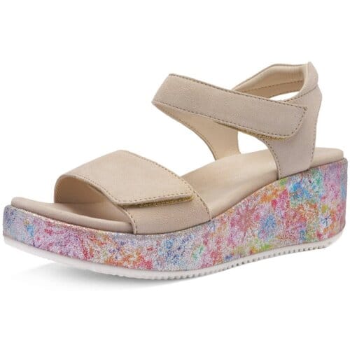 Sandalen met sleehak Ara -